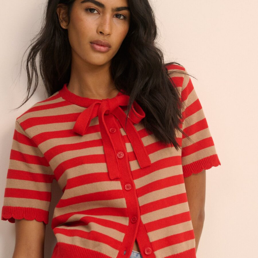 Red Knit Soft Polished Shorts